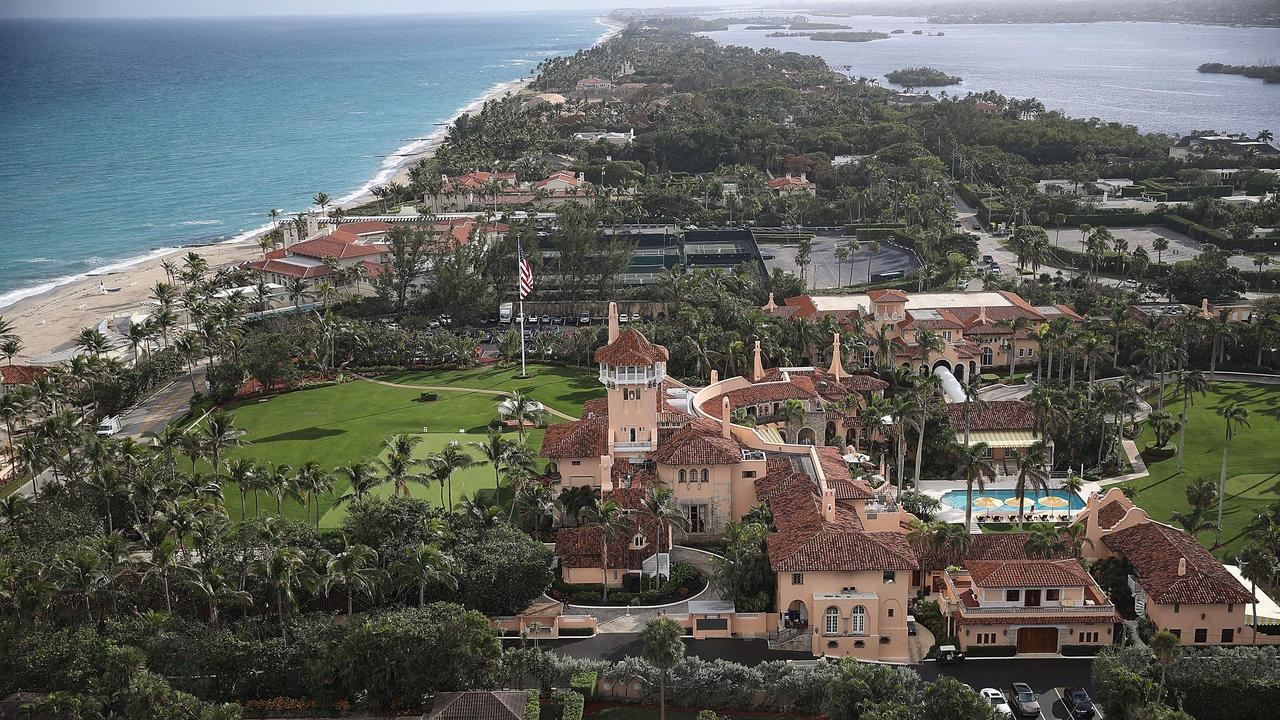 Donald Trump's beach front Mar-a-Lago resort. Picture: Getty