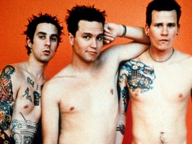 Members of band Blink 182.
