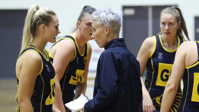 Hawks coach Jacqui Hansen is rallying the troops ahead of the finals   Picture: David Crosling