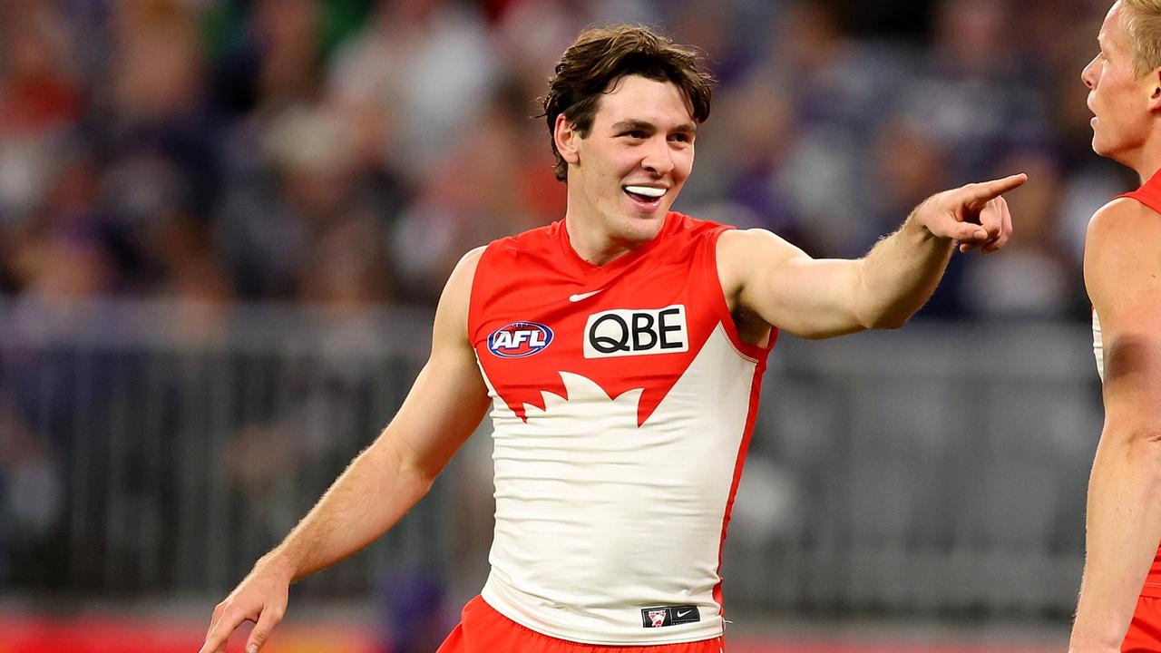 Errol Gulden scored two goals in the Swans’ win. Photo by James Worsfold/Getty Images