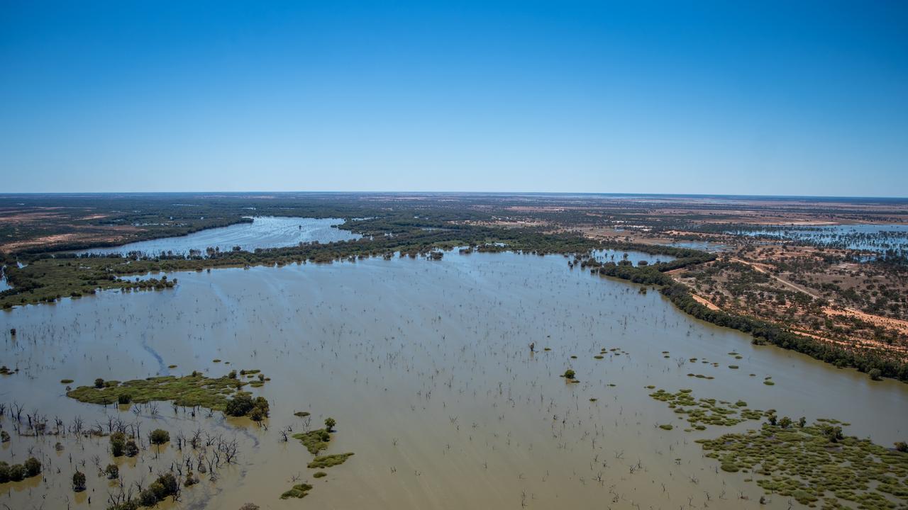 Menindee has become a victim of flood waters. Picture: NCA NewsWire/pool/Samara Harris