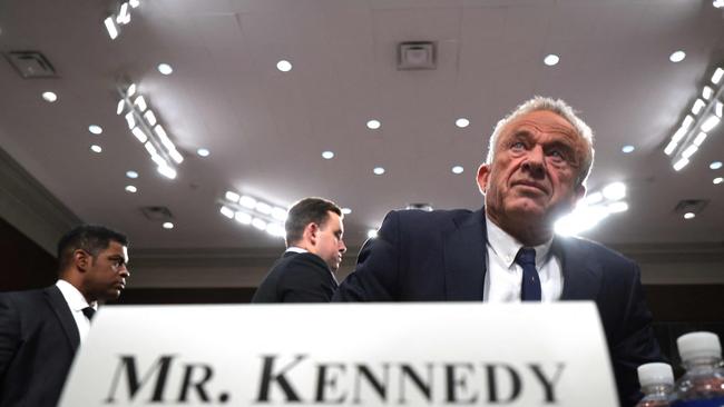 Robert F. Kennedy Jr., U.S. President Trump's nominee for Secretary of Health and Human Services arrives for his Senate Finance Committee confirmation hearing on Capitol Hill on January 29, 2025 in Washington, DC. (Photo by WIN MCNAMEE / GETTY IMAGES NORTH AMERICA / Getty Images via AFP)