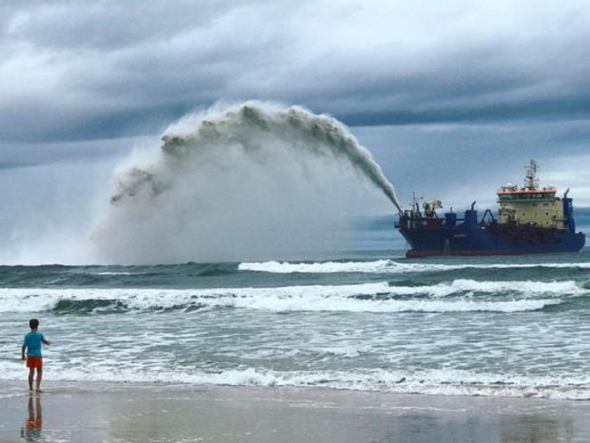 The dredge on a stormy day by @REALGOLDCOAST Picture: Instagram