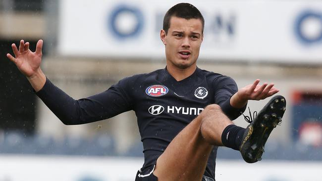 Jack Silvagni is a “10/10” rooster according to Max Gawn. Picture: Michael Klein