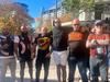 ‘Friends and brothers’: Bandidos and Hells Angels catch up over coffee