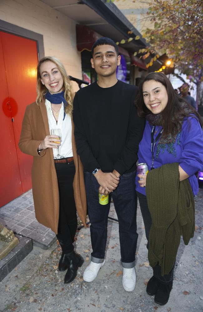 Rose Olesen, Yash Bhardwaj &amp; Carina Cirjan at Big City Lights. Picture: Supplied