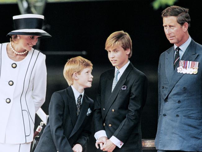 The Royals commemorating VJ Day on August 31, 1997. Picture: AFP