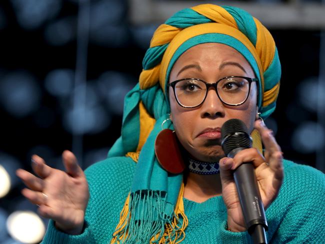 Yassmin Abdel-Magied has polarised opinion with her views but was recently given the 2018 Young Voltaire Award which recognises advocates of free speech. Picture: Chris Pavlich / The Australian