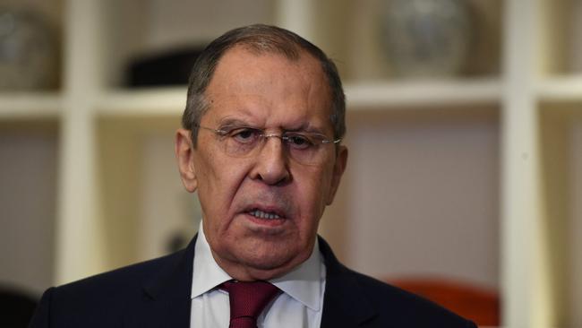 Russian Foreign Minister Sergey Lavrov. Picture: AFP