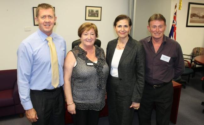 Cowper MP Luke Hartsuyker with Woolgoolga Retirement Village's Marian Harrington, Senator Concetta Fierravanti-Wells and Martin Bunyan from the Coffs Harbour Masonic Village. Picture: CONTRIBUTED