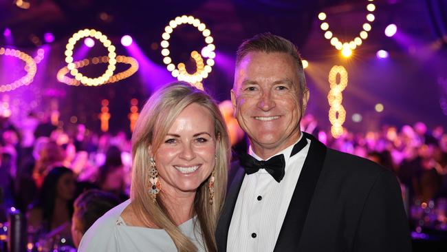 Rachel Somerville and Chris Somerville at the Gold Coast Business Excellence Awards Gala 2023 at The Star Gold Coast. Picture: Portia Large