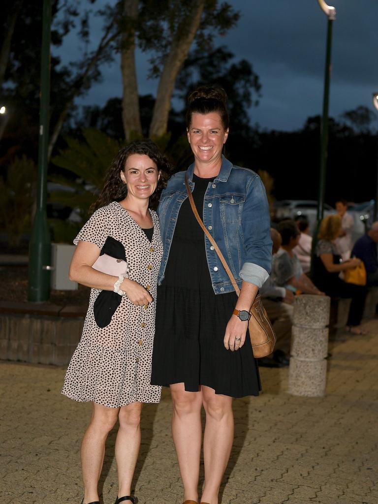 Rachael Curtis, Lauren Loft. Michael Buble concert at Brisbane Entertainment Centre. Tuesday February 4, 2020. (AAP image, John Gass)