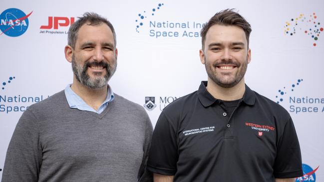 Ted Vanderfeen with his Western Sydney University supervisor Professor Greg Cohen. Photo: Monash University