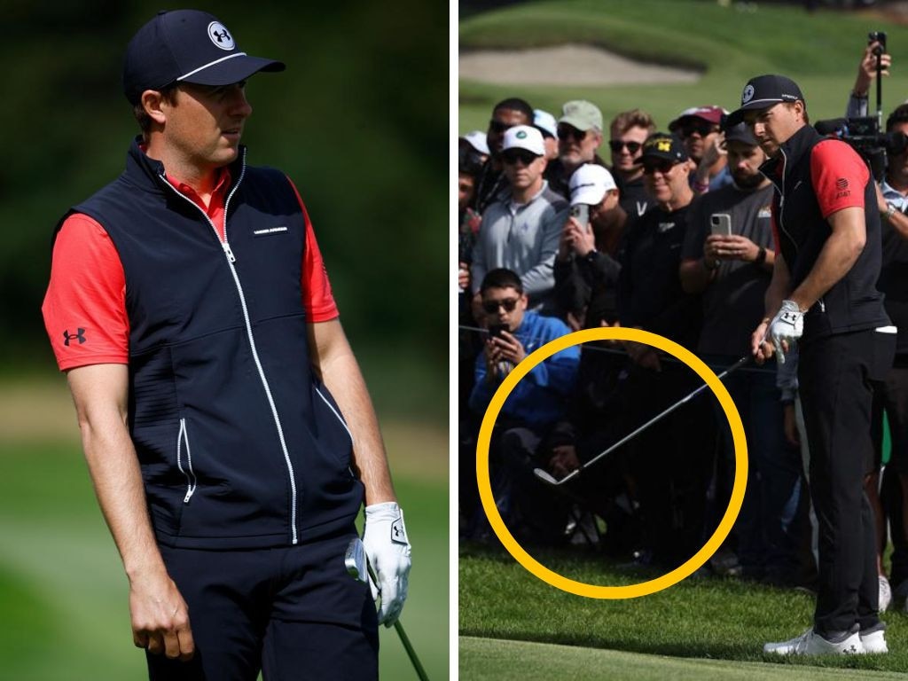 Jordan Spieth disqualified from the PGA Tour event in LA. Photos: Getty Images