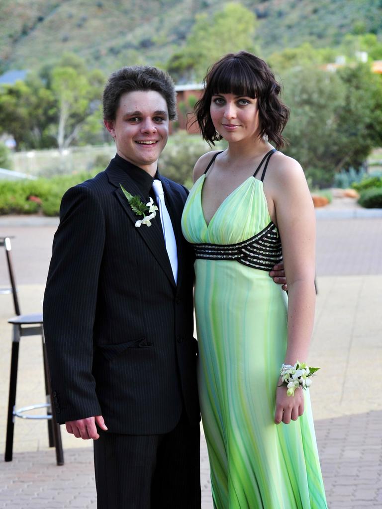 Ben Philips and Georgie Turner at the 2010 St Philip’s College formal at the Alice Springs Convention Centre. Picture: NT NEWS