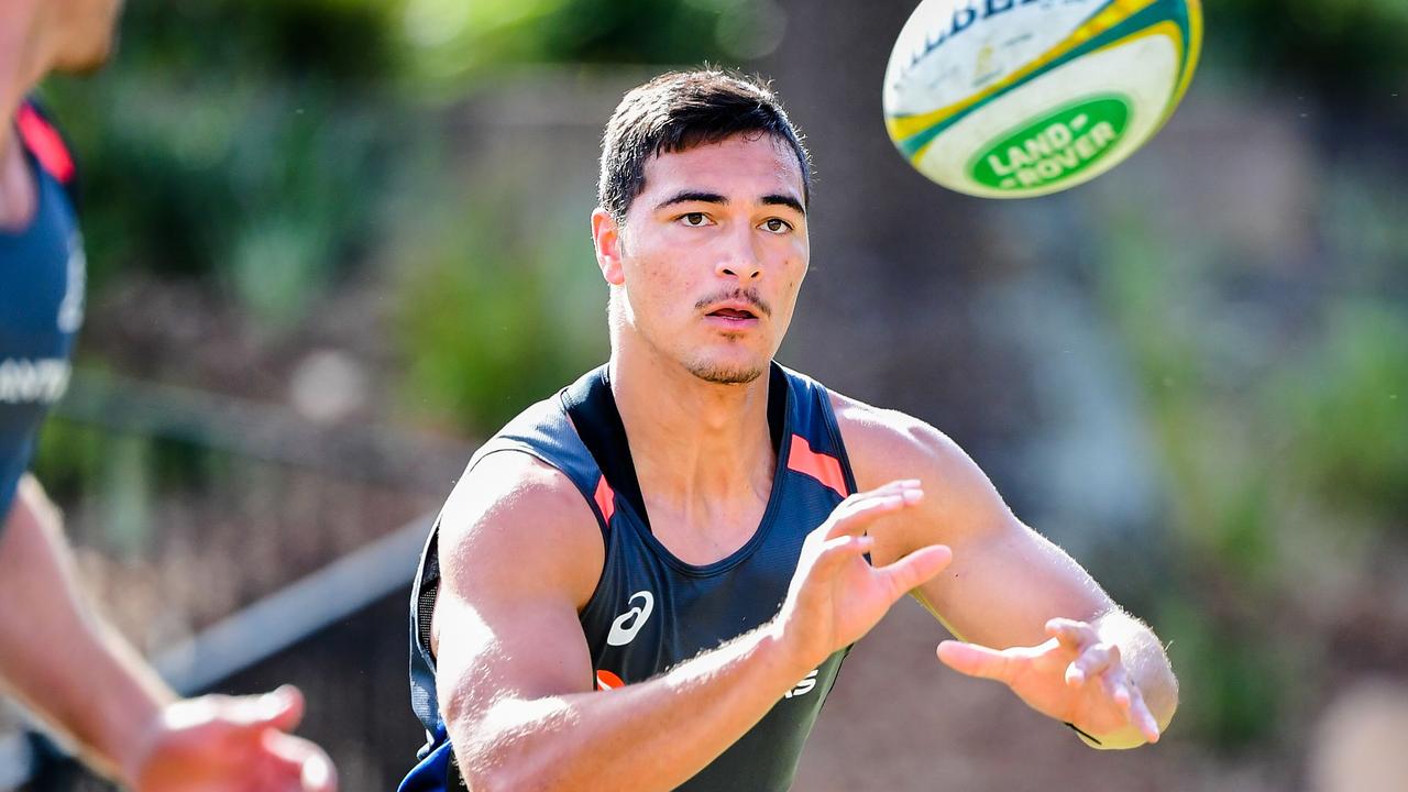 Reds star Jordan Petaia at Wallabies training. Picture: Brendan Hertel/Rugby AU Media