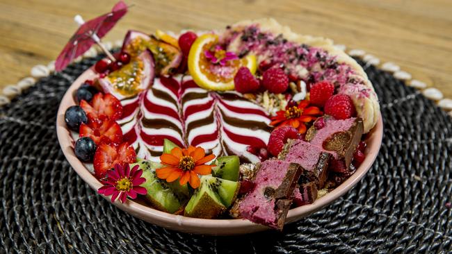 Cardamom Pod, Southport, Cherry Ripe Smoothie Bowl. Picture: Jerad Williams