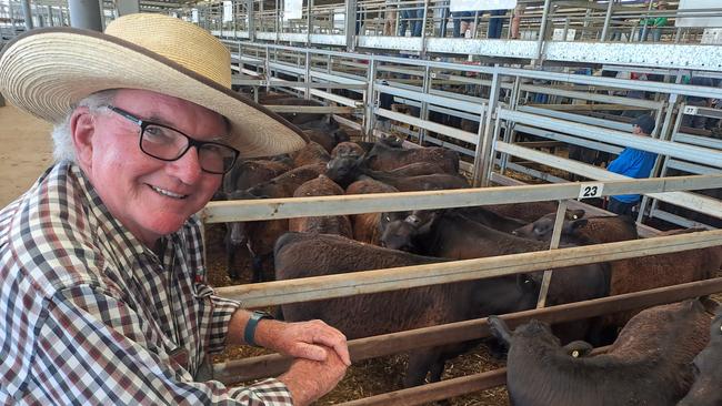 Cattle vendor Wayne Durban of Widgiewa Station at Morundah.