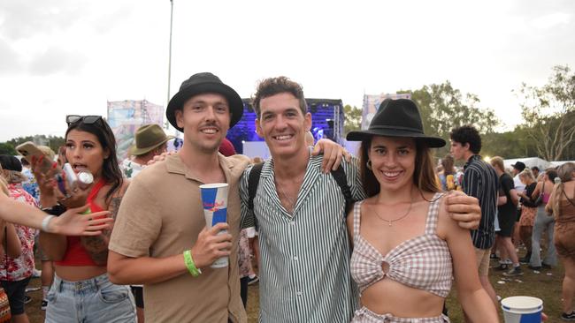 Festival-goers at The Jynx House Amplified music festival in Coolum