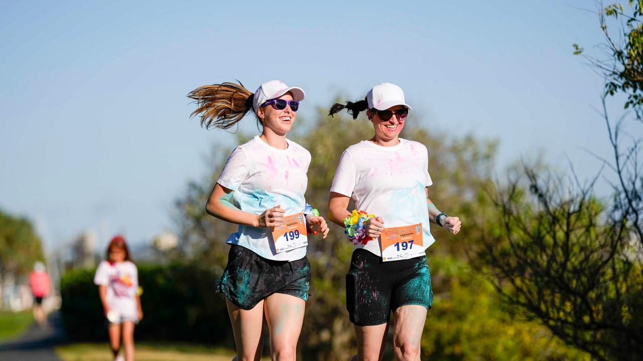 Fun from the 2023 Gladstone Colour Me Capricorn fun run for the RACQ CapRescue. Photos: Cherryandjun Photography