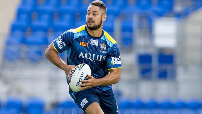 Jarryd Hayne is running out of time to activate his option for a second season at the Titans. Picture: Jerad Williams