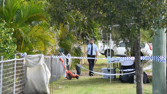 Police were called to a residence at Eleventh Ave, Railway Estate following reports a man had been stabbed. Picture: Shae Beplate.