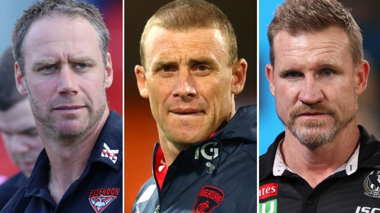 The AFL's most under-pressure coaches in 2021 as things stand.