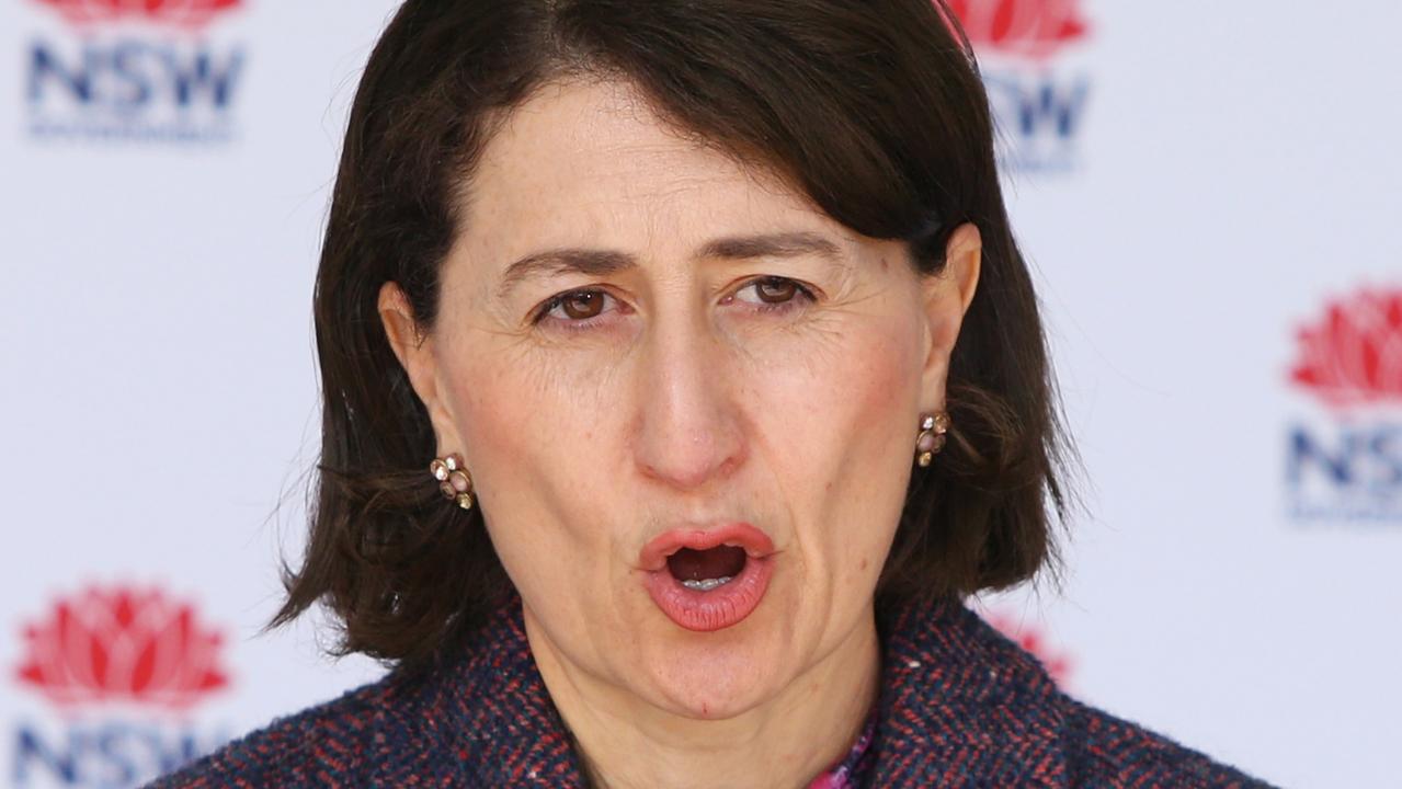 Premier Gladys Berejiklian announced the toughening of restrictions today, after 111 new cases of coronavirus were detected in NSW. Picture: Lisa Maree Williams/Getty Images