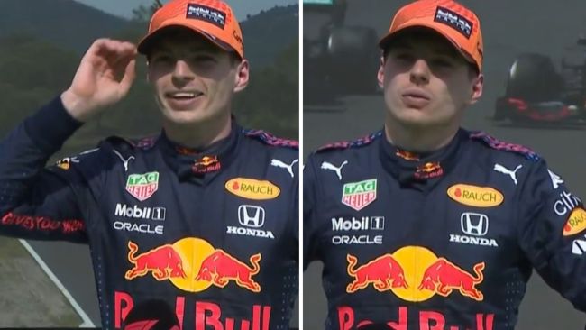 Max Verstappen's mood changed very quickly.