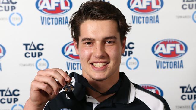 Liam Stocker with the Morrish Medal.