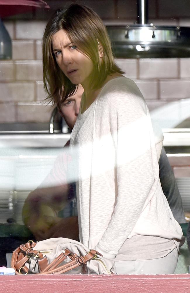 Jennifer Aniston after filming scenes from her new movie Cake.