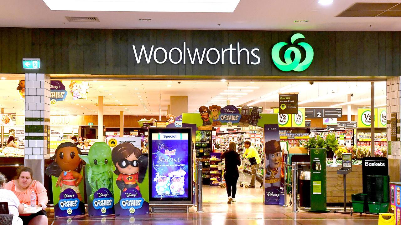 Woolworths shares rose despite the retail giant booking a profit plunge. Picture: John Gass