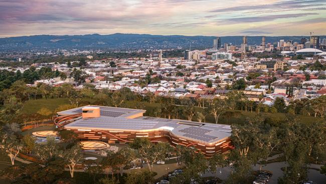 The centre will be located in Adelaide’s northern parklands. Picture: Supplied