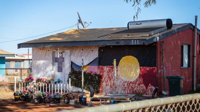 The house in Yuendumu where Kumanjayi Walker was fatally shot by policeman Zachary Rolfe.