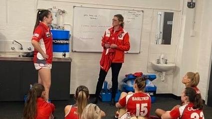 North Adelaide SANFLW youngster Jorja Eldridge ahead of her SANFLW debut last month. Picture: Supplied