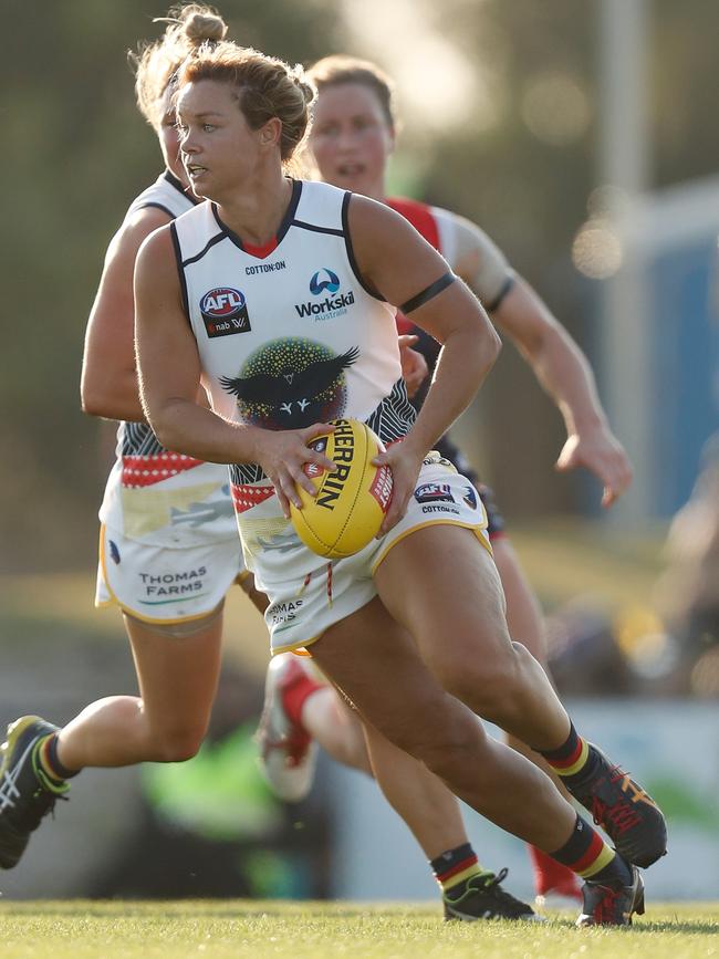 Cramey in action against Melbourne in 2019. Picture: MICHAEL WILLSON/AFL MEDIA