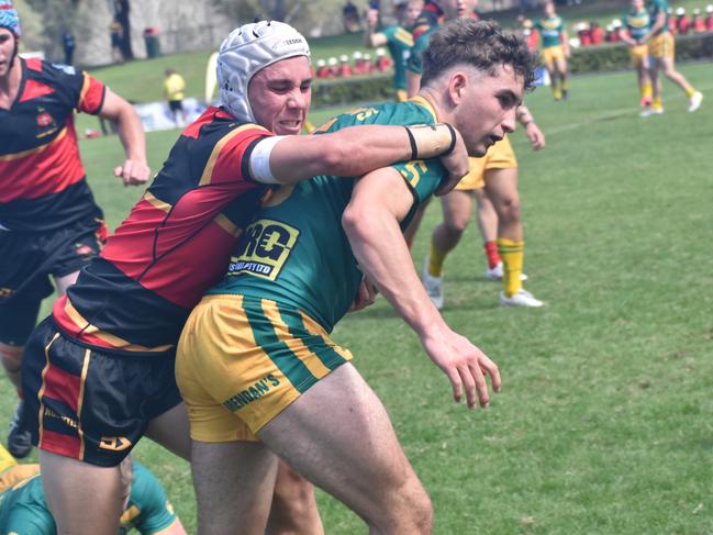 St Brendan's College winger Will Lloyd in action in the Dolphins Cup grand final. Picture: Pam McKay