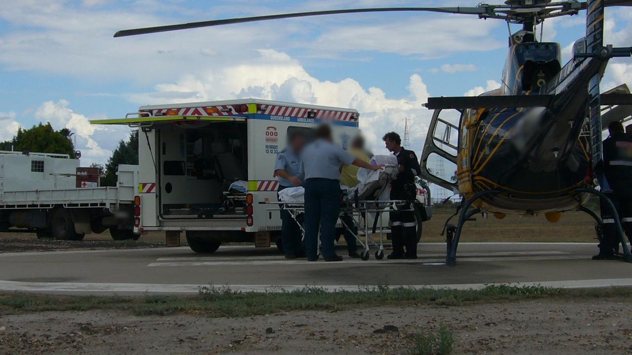 The Toowoomba-based LifeFlight crew's first rescue operation.