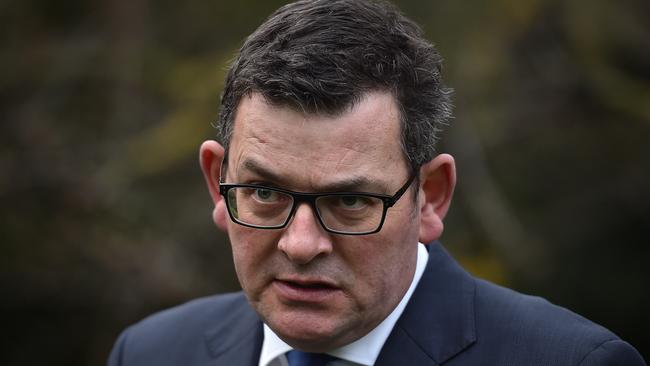 Daniel Andrews announced a snap seven day lockdown at Parliament Gardens on Thursday. Picture: NCA NewsWire / Nicki Connolly