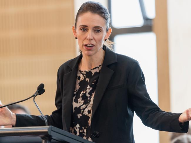 Jacinda Ardern has lost ground but is still on track to win a second term. Picture: Getty Images.