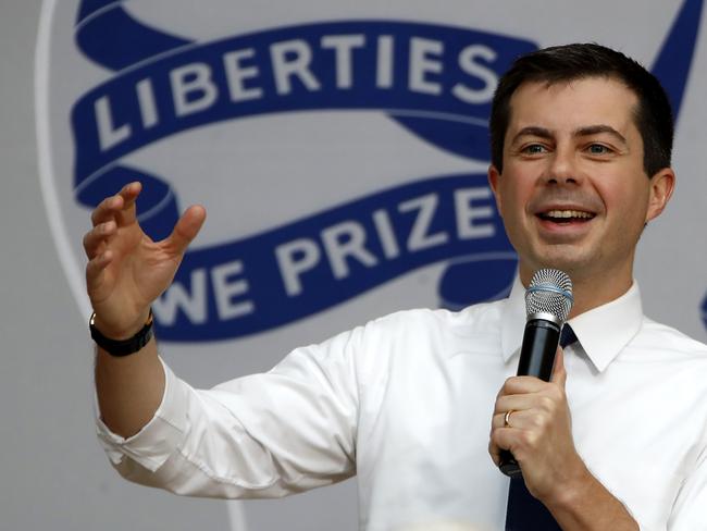 Former mayor Pete Buttigieg. Picture: AP