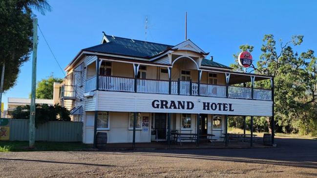 Wooroolin's Grand Hotel is currently on the market, with a reduced freehold sale price of $950,000. Picture: Real Commercial