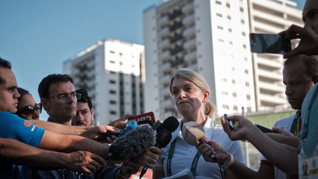 Australian chef de mission Kitty Chiller at the Olympic village in Rio.