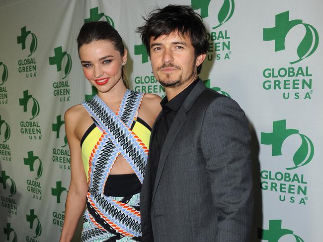 Happier times ... Orlando Bloom and Miranda Kerr.