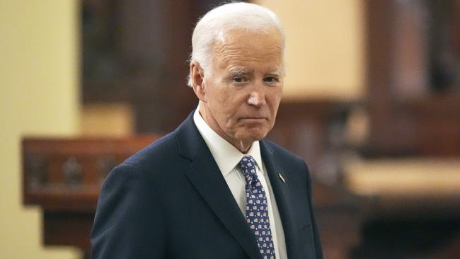 Joe Biden has been diagnosed with advanced prostate cancer. Picture; AP.