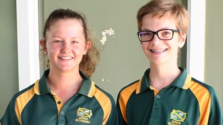 The school captains, Kaitlyn and Darren both wanted to be school captain to represent their school and to be a positive influence on younger students.