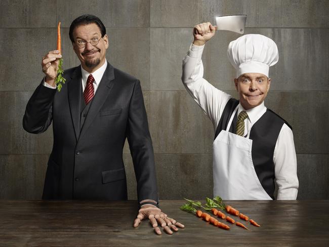 US magicians Penn and Teller are coming to the Sydney Opera House in January. Picture: Hugh Kretschmer