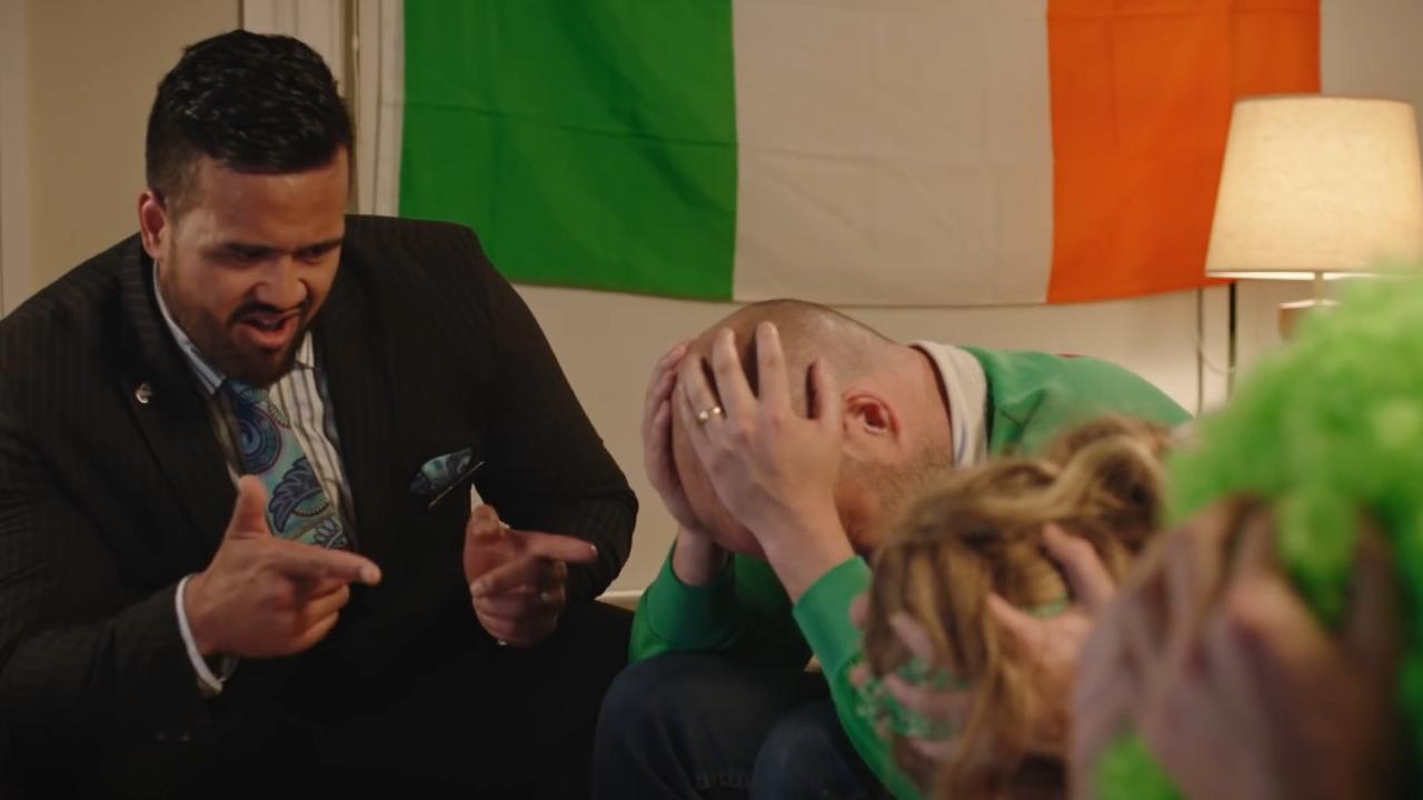 Air New Zealand had a playful crack at Ireland supporters.