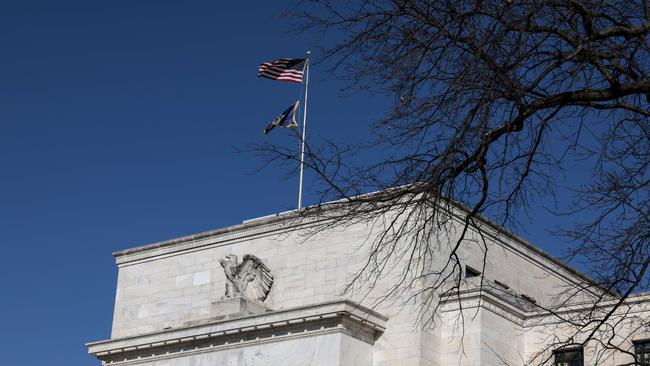 A view of the Federal Reserve building in Washington, DC. The central bank may speed up a series of rate hikes this year to try and tame the surge in inflation. Picture: Anna Moneymaker/Getty Images/AFP