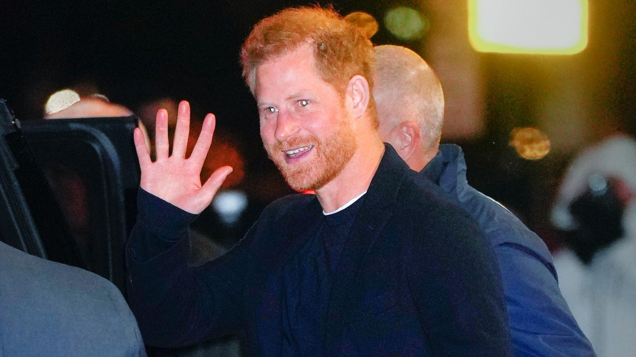 Prince Harry, Duke of Sussex leaves The Late Show With Stephen Colbert in New York City. Picture: Gotham/GC Images